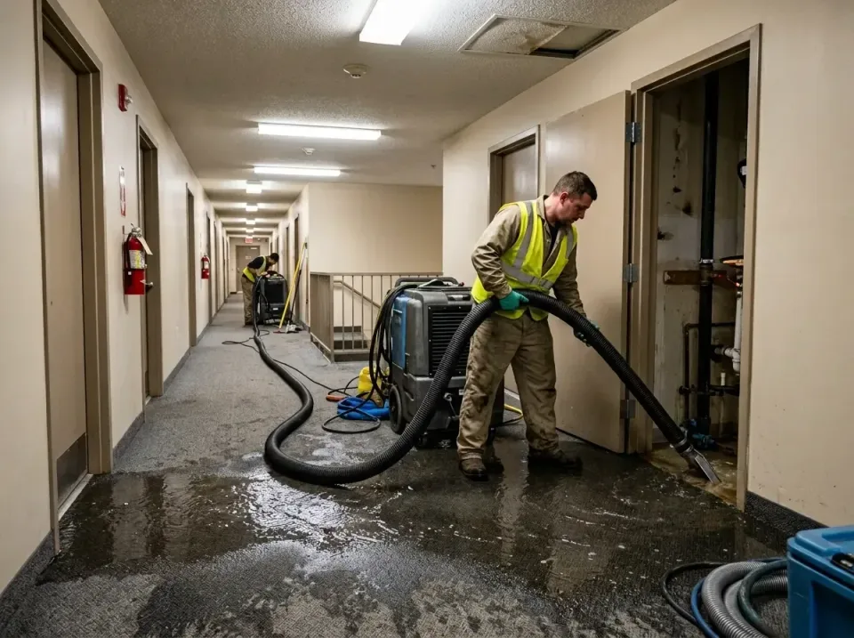 multi-unit-apartment-hallway-f-005 — frequently asked questions, Emergency Burst Pipe Water Extraction & Removal in Harlinge…